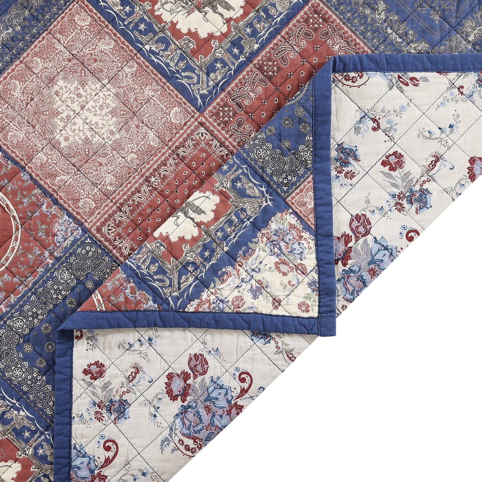 Patchwork Bandana Quilt Set Quilt