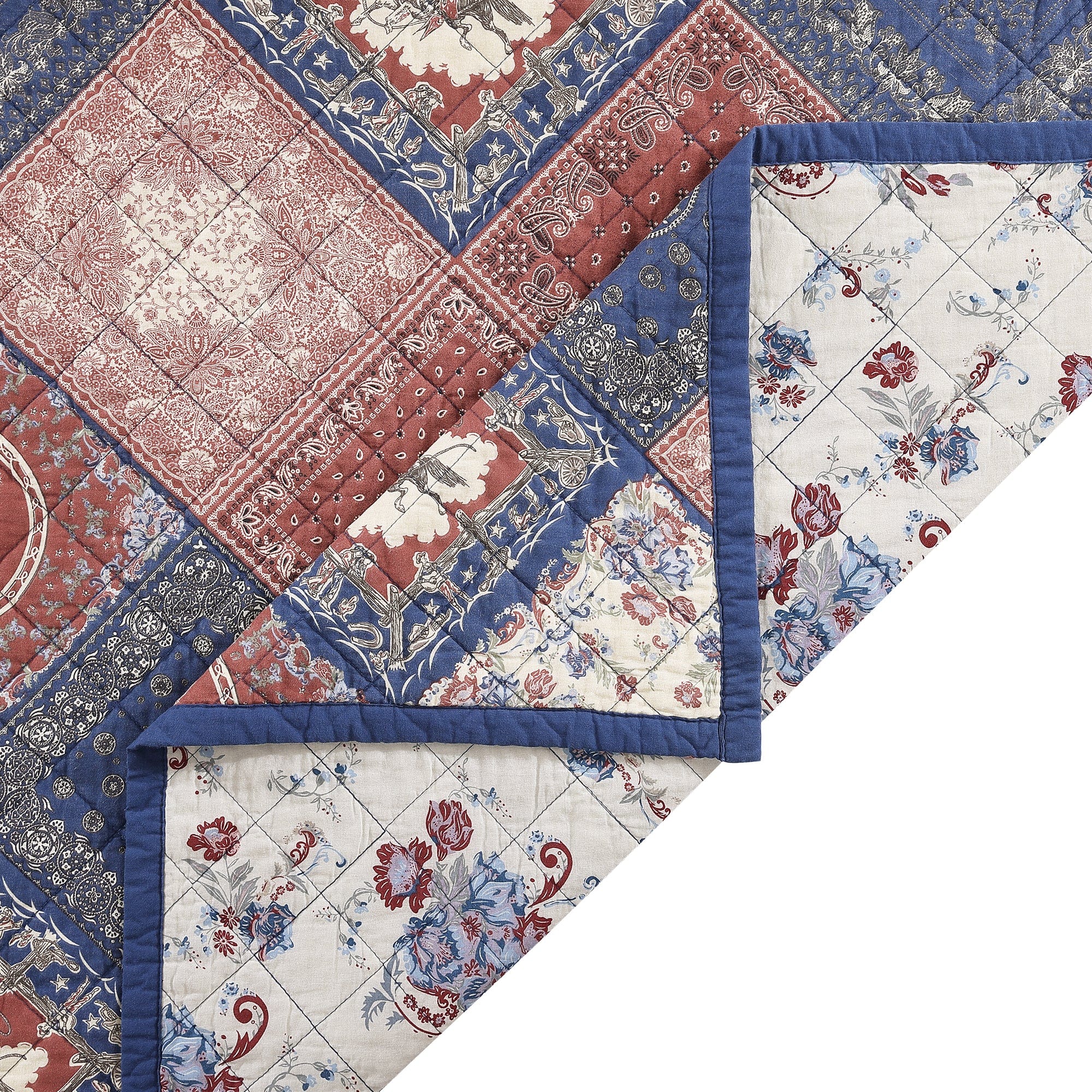 Patchwork Bandana Quilt Set Quilt