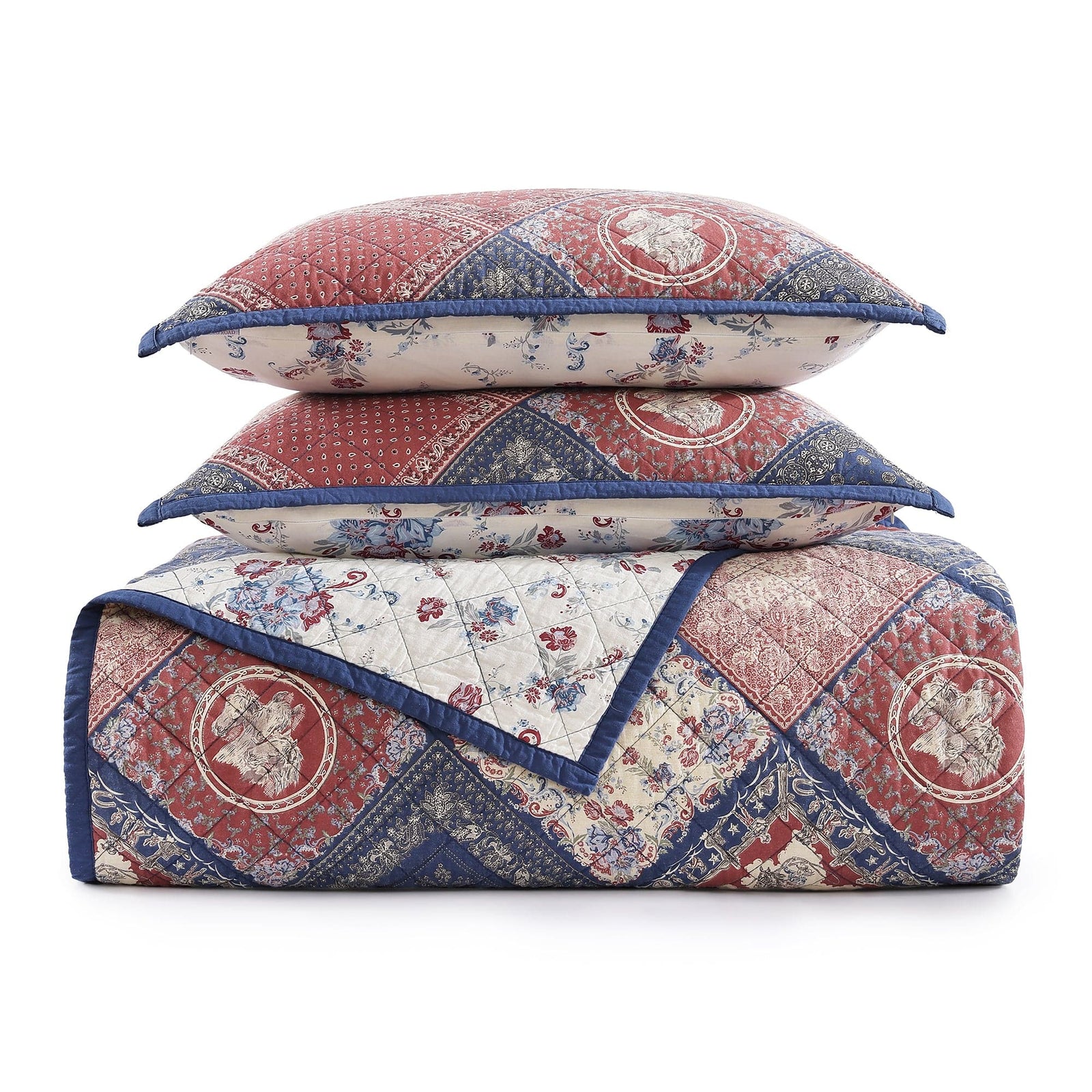 Patchwork Bandana Quilt Set Quilt