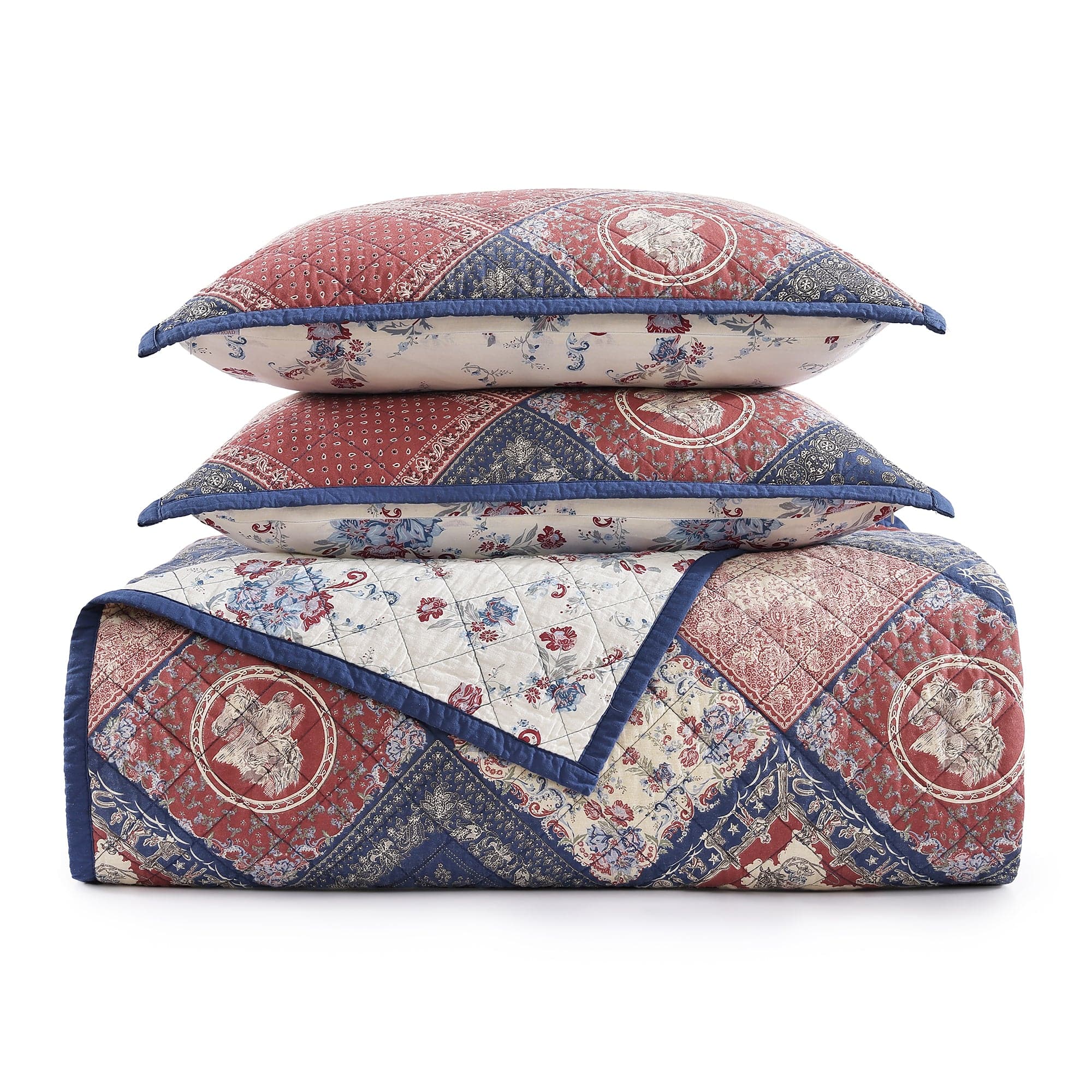 Patchwork Bandana Quilt Set Quilt