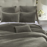 Stonewashed Cotton Velvet Quilt Quilt Set / Full/Queen / Gray Quilt