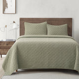 Stonewashed Cotton Gauze Quilt Quilt Set / Twin / Celadon Quilt