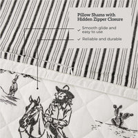 Ranch Life Western Toile Reversible Quilt Set Quilt