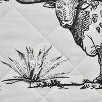 Ranch Life Western Toile Reversible Quilt Set Quilt