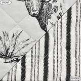 Ranch Life Western Toile Reversible Quilt Set Quilt