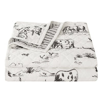 Ranch Life Western Toile Reversible Quilt Set Quilt