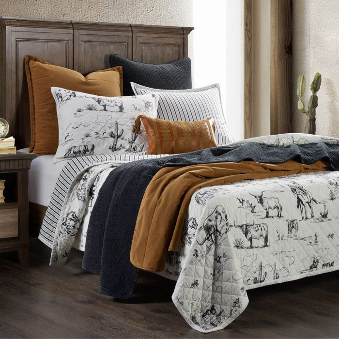 Soft Cotton XL Twin Comforter Set with Matching Sham Highlands