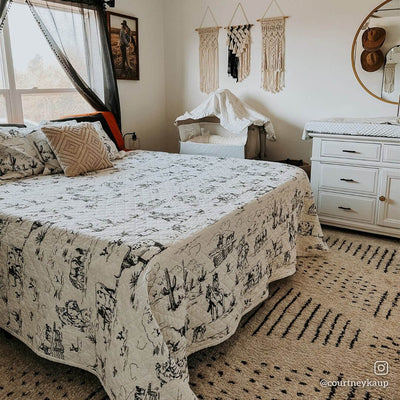 Ranch Life Western Toile Reversible Quilt Set | Paseo Road by HiEnd Accents