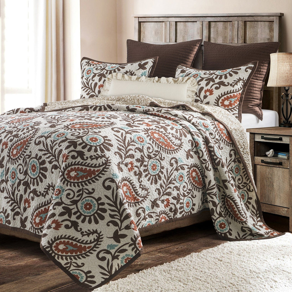 Rebecca Paisley Reversible Quilt Set Quilt