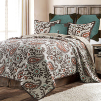 Rebecca Paisley Reversible Quilt Set Quilt