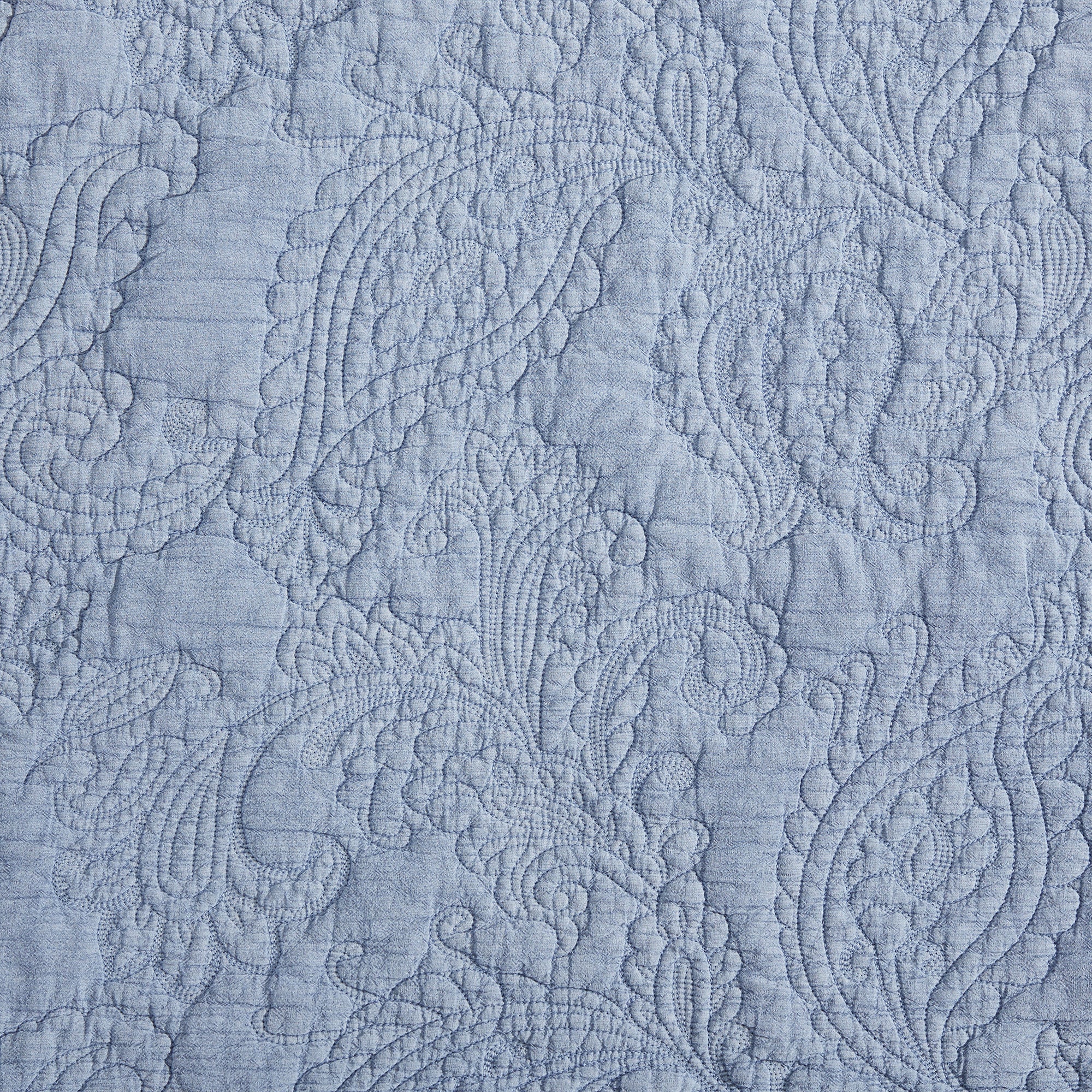 Sadie Stonewashed Paisley Ruffled Quilt Set Quilt