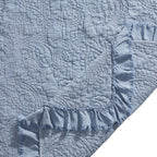 Sadie Stonewashed Paisley Ruffled Quilt Set Quilt