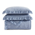 Sadie Stonewashed Paisley Ruffled Quilt Set Quilt