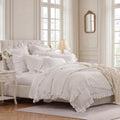 Sadie Stonewashed Paisley Ruffled Quilt Set Quilt