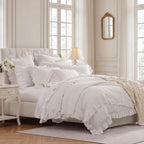 Sadie Stonewashed Paisley Ruffled Quilt Set Quilt