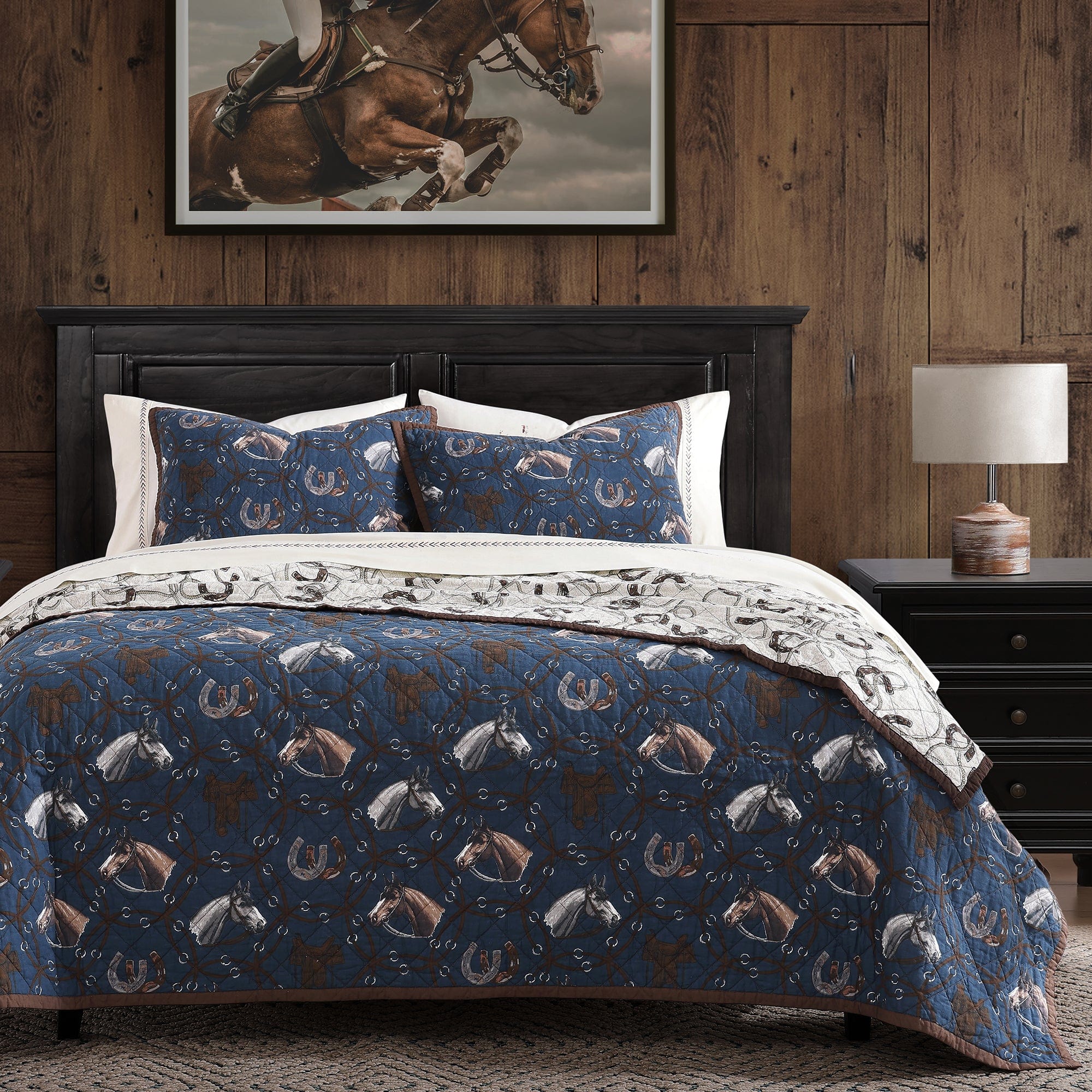 Saratoga Reversible Quilt Set Quilt