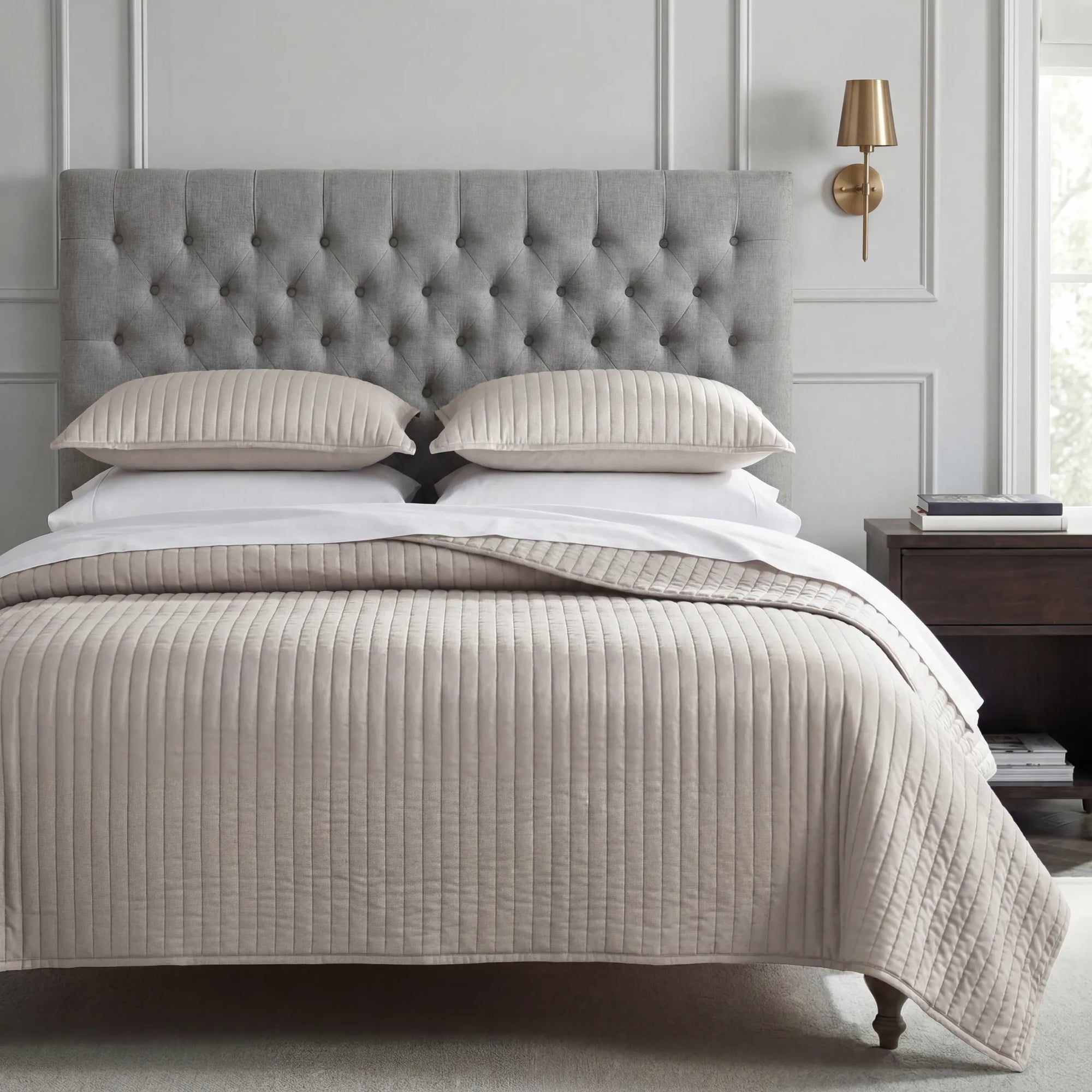 Satin Channel Quilt Set Quilt