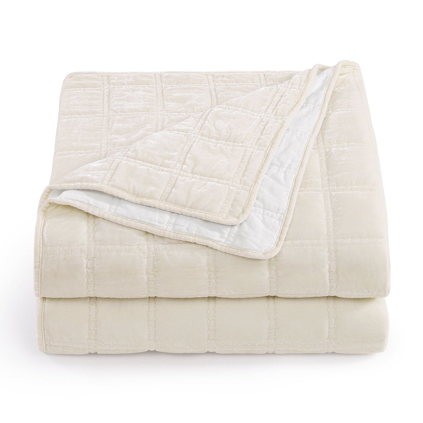 Stella Faux Silk Double Box Stitch Quilt Quilt