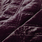 Stella Faux Silk Velvet Double Box Stitch Quilt Set Quilt