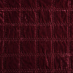 Stella Faux Silk Velvet Double Box Stitch Quilt Set Quilt