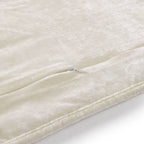 Stella Faux Silk Velvet Double Box Stitch Quilt Set Quilt