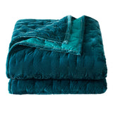 Stella Faux Silk Velvet Pintuck Quilt Quilt