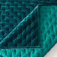 Stella Faux Silk Velvet Pintuck Quilt Quilt