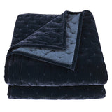 Stella Faux Silk Velvet Pintuck Quilt Quilt