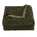 Stella Faux Silk Velvet Pintuck Quilt Quilt