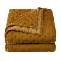 Stella Faux Silk Velvet Pintuck Quilt Quilt