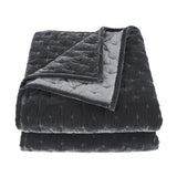 Stella Faux Silk Velvet Pintuck Quilt Quilt