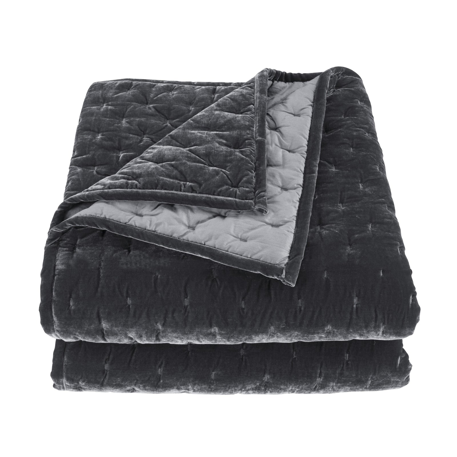 Stella Faux Silk Velvet Pintuck Quilt Quilt