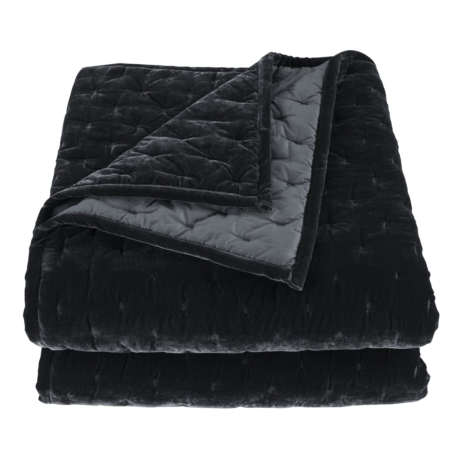 Stella Faux Silk Velvet Pintuck Quilt Quilt