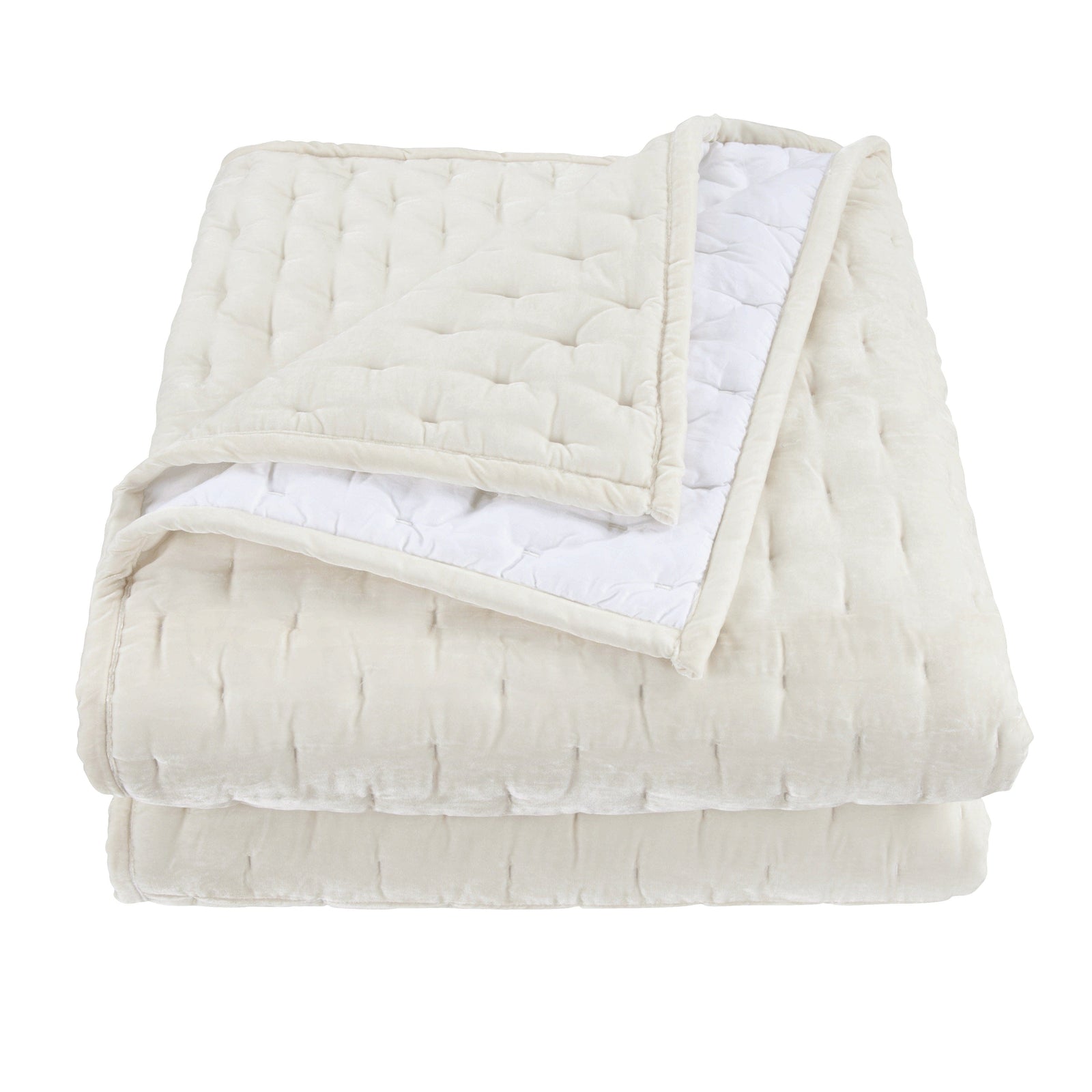 Stella Faux Silk Velvet Pintuck Quilt Quilt
