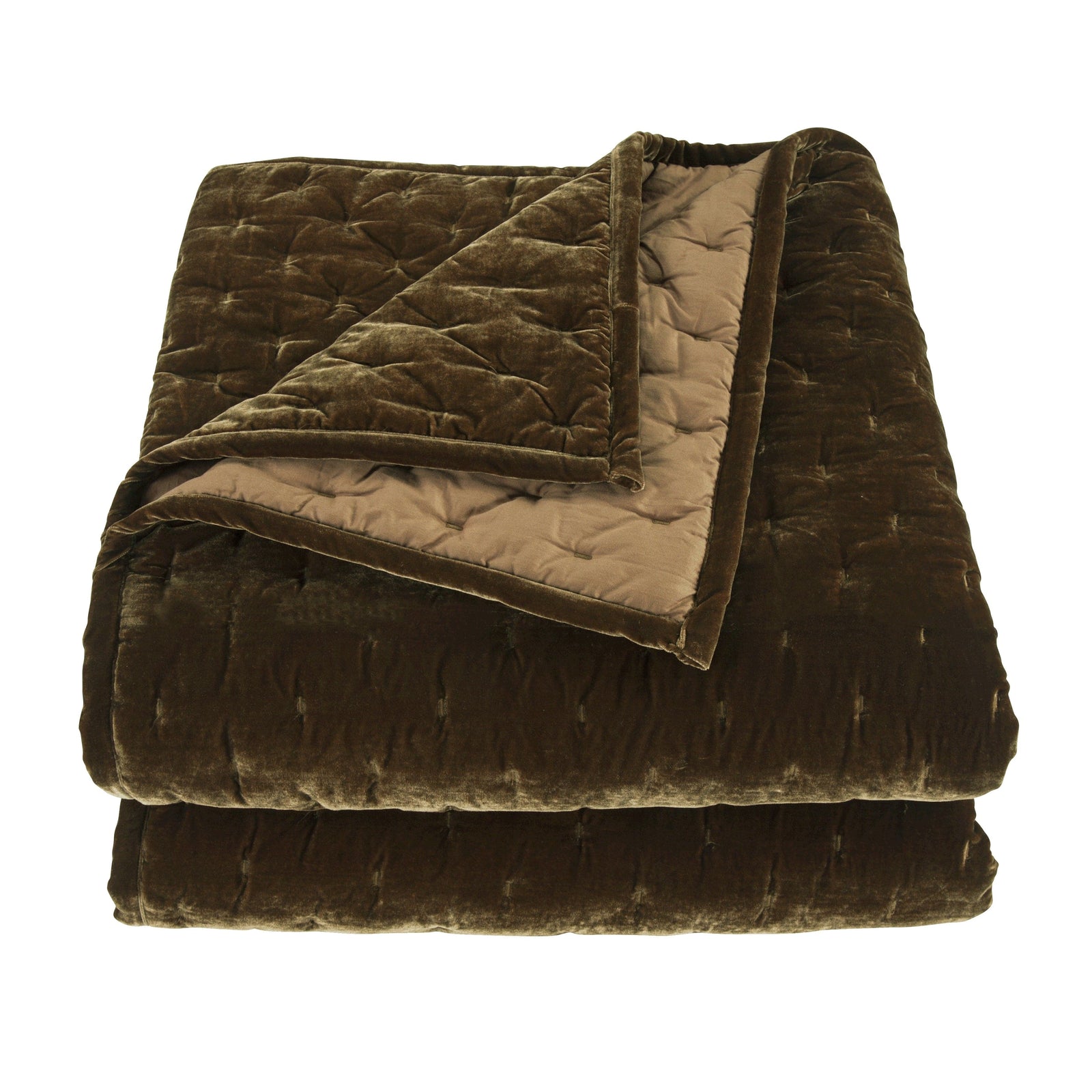 Stella Faux Silk Velvet Pintuck Quilt Quilt