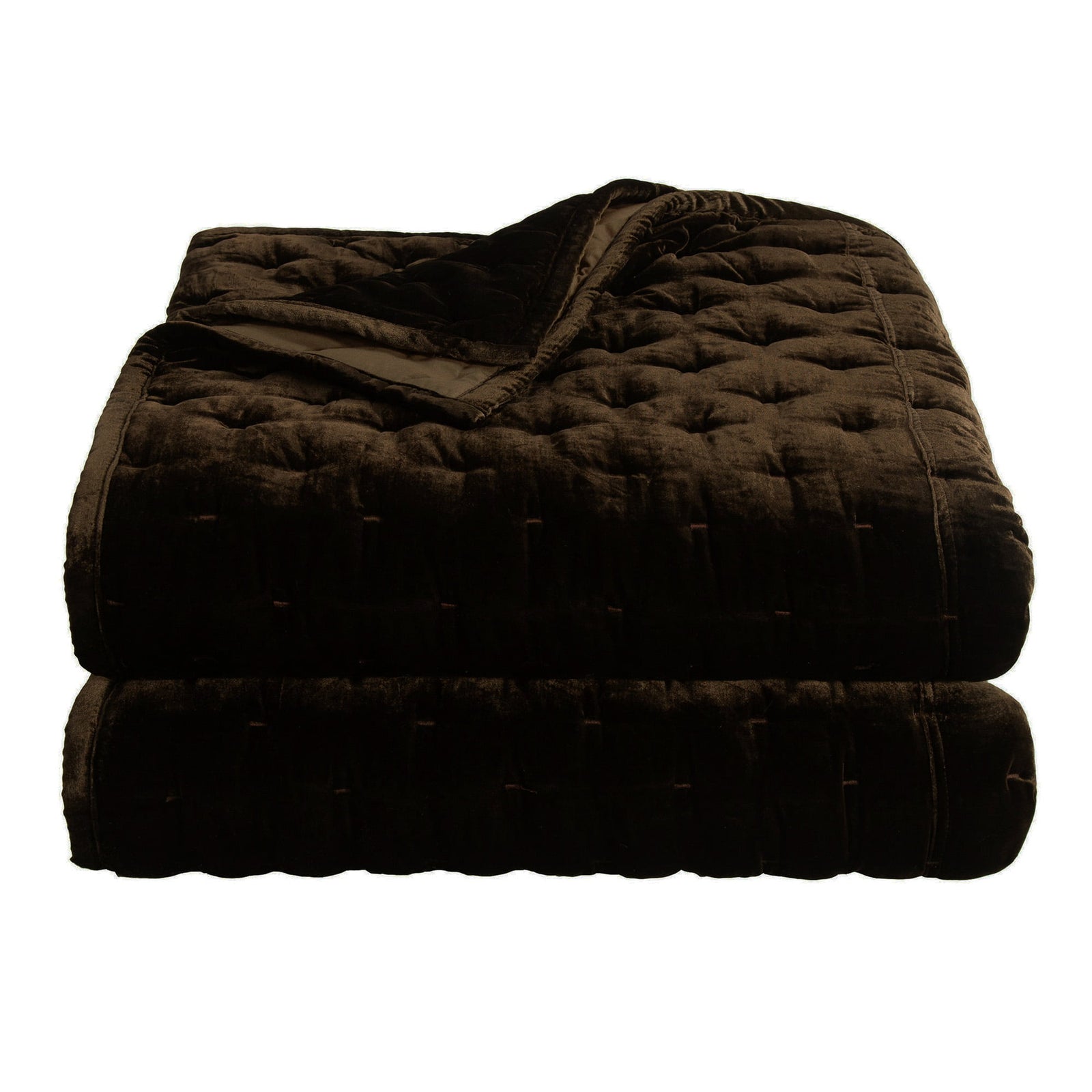 Stella Faux Silk Velvet Pintuck Quilt Quilt