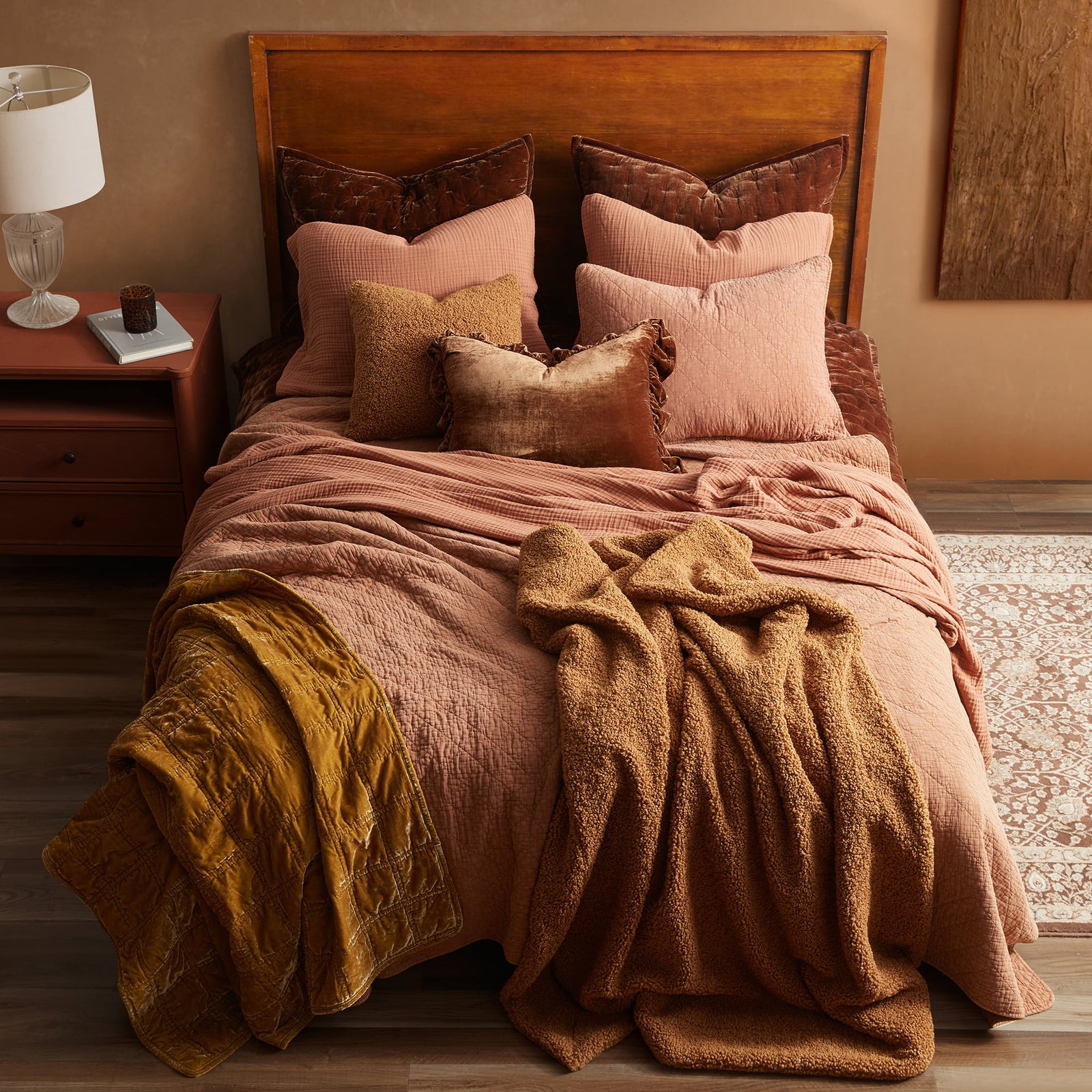 Stonewashed Cotton Gauze Quilt Quilt