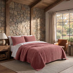 Stonewashed Cotton Velvet Quilt Quilt