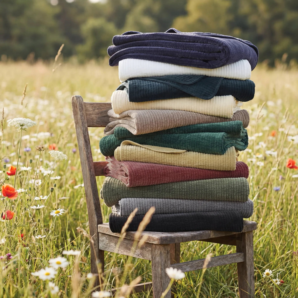 Stonewashed Cotton Velvet Quilt Quilt