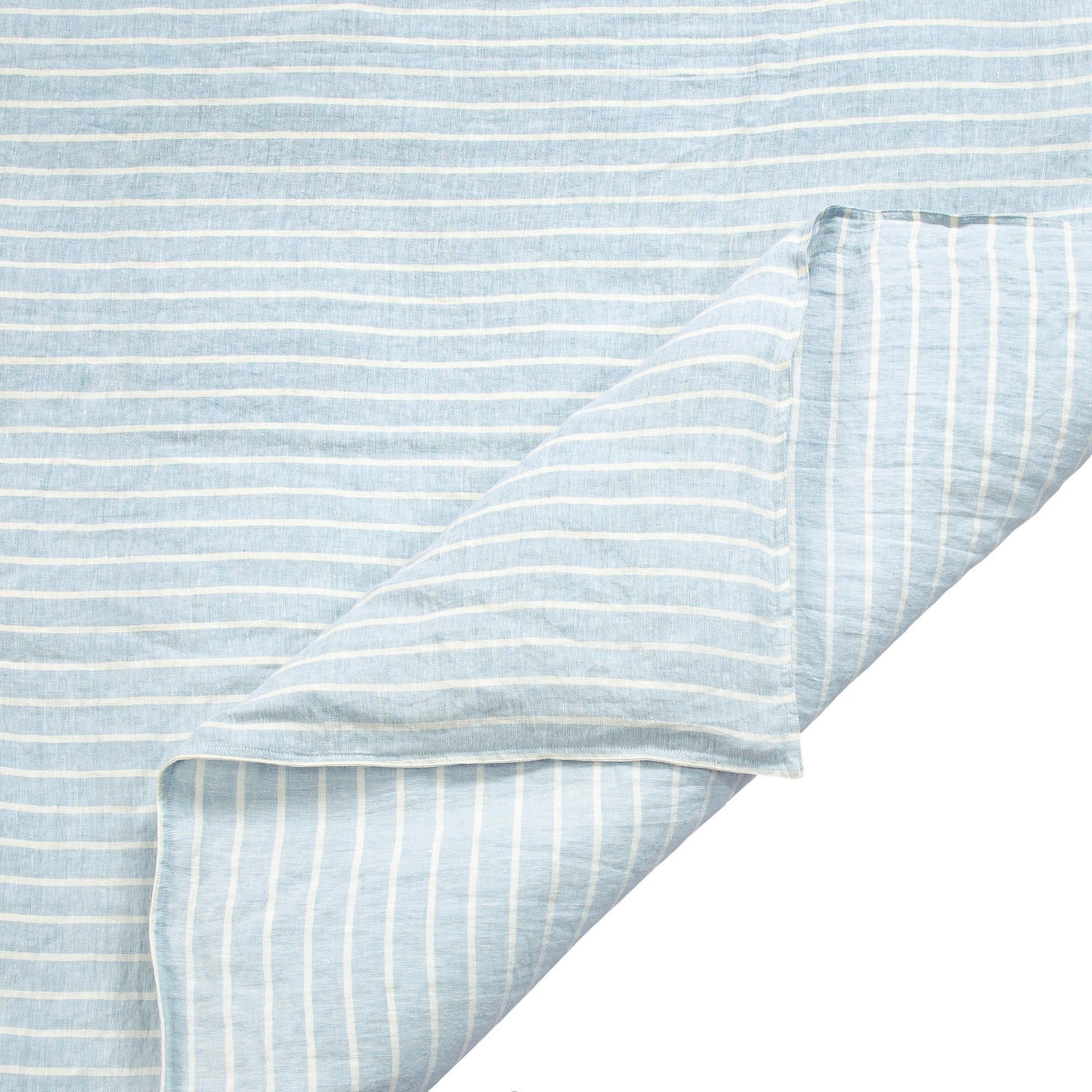 Reyes 100% Slub Linen Stripe Duvet Cover Set