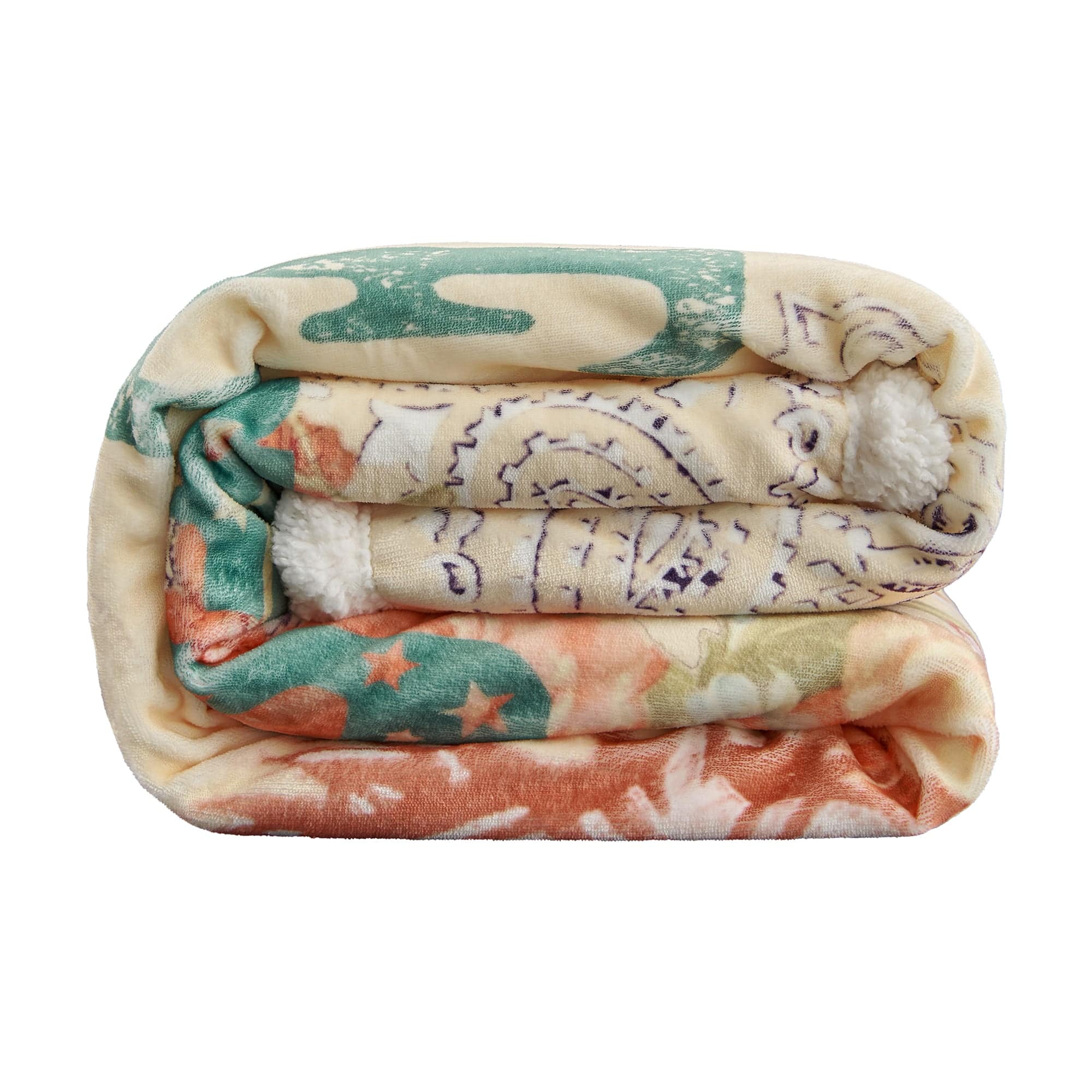 Rodeo Revival Campfire Sherpa Throw, 6 MOQ