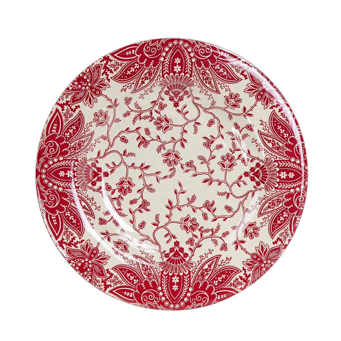 Patchwork Bandana Melamine Salad Plates, Floral Vine, Set of 4