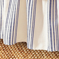 Prescott Striped Bed Skirt Queen / Navy Sale-Bedding