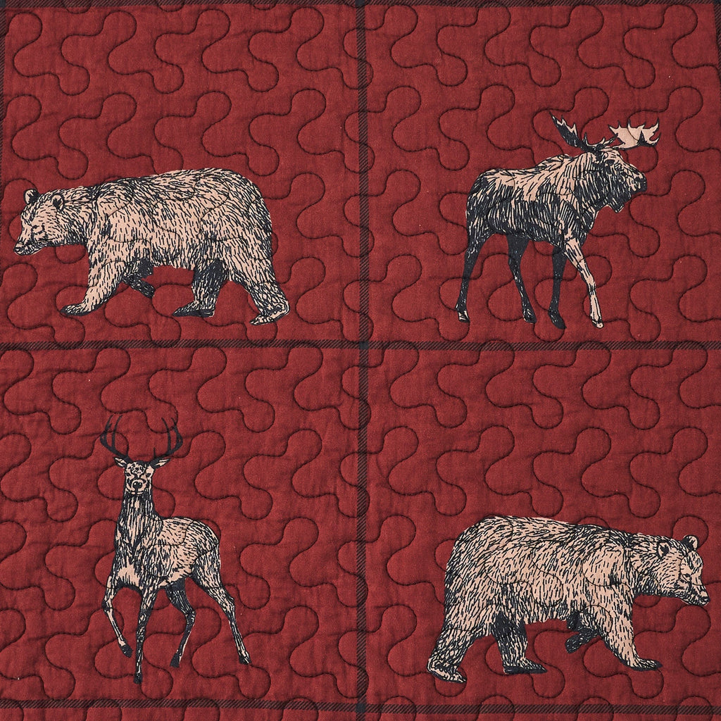 Woodland Plaid Reversible Quilt Set Sale-Bedding