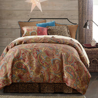 San Angelo Comforter Set, Teal & Leopard Sale-Comforter