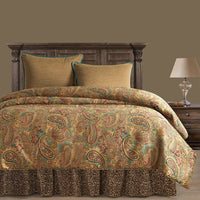 San Angelo Comforter Set, Teal & Leopard Sale-Comforter