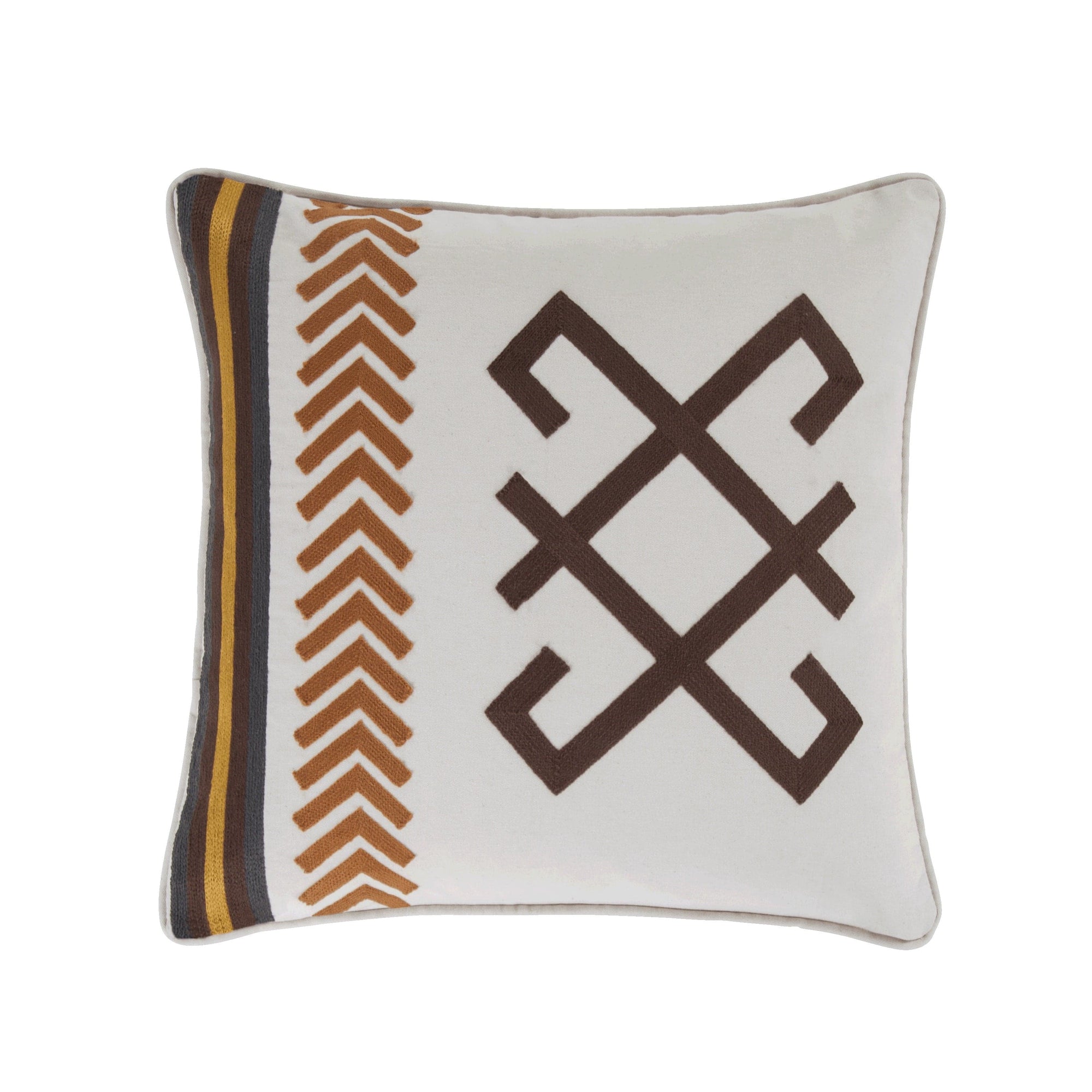 Toluca Canvas Embroidered Cotton Pillow Sale-Pillow