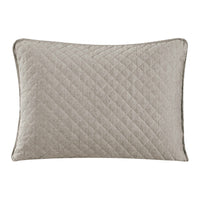 Anna Diamond Quilted Pillow Shams King / Taupe Sale-Sham