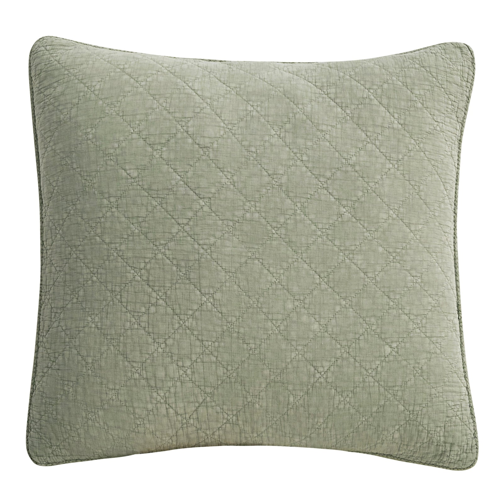 Stonewashed Cotton Gauze Euro Sham Celadon Sham