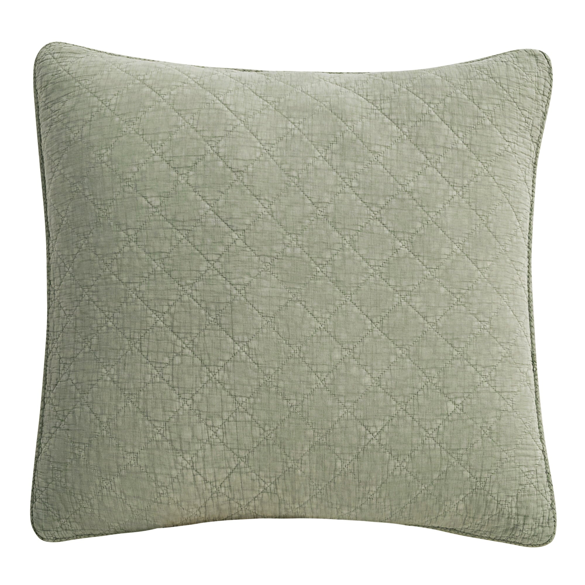 Stonewashed Cotton Gauze Euro Sham Celadon Sham